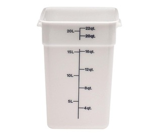 22 QUART POLY SQUARE CONTAINER   6EA/CS